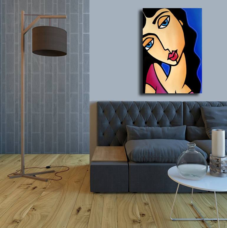 Original Abstract Women Painting by Thomas Fedro