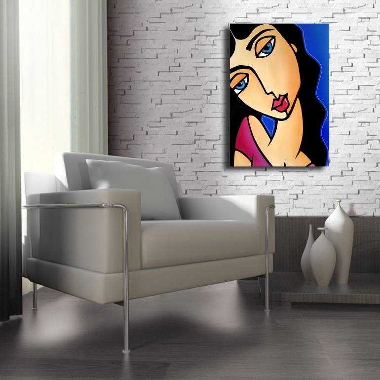 Original Abstract Women Painting by Thomas Fedro