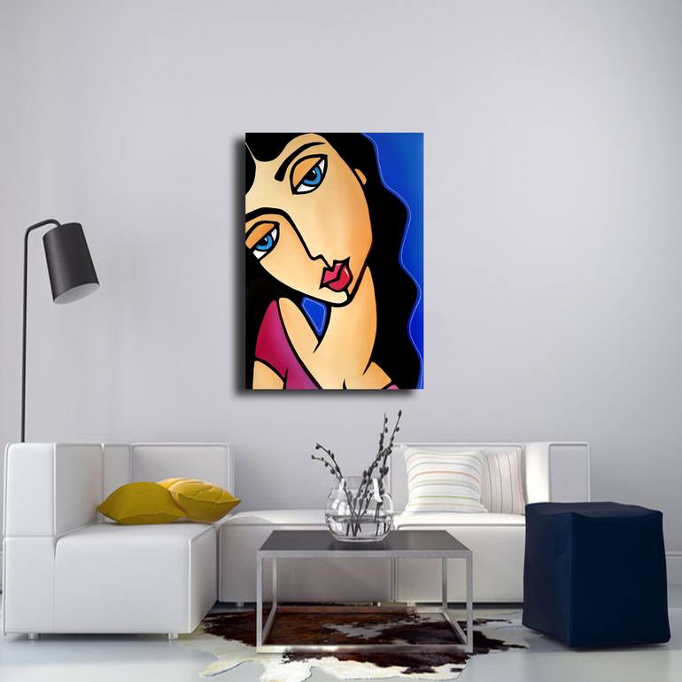 Original Abstract Women Painting by Thomas Fedro