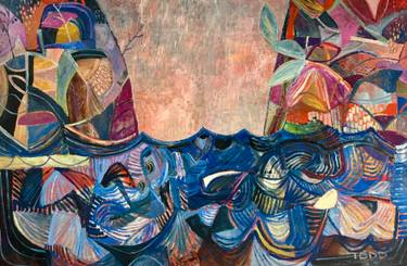 Original Abstract Seascape Paintings by Todd Clark