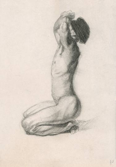 Print of Figurative Nude Drawings by Jacqueline Gomez