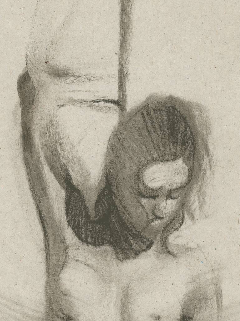 Original Nude Drawing by Jacqueline Gomez