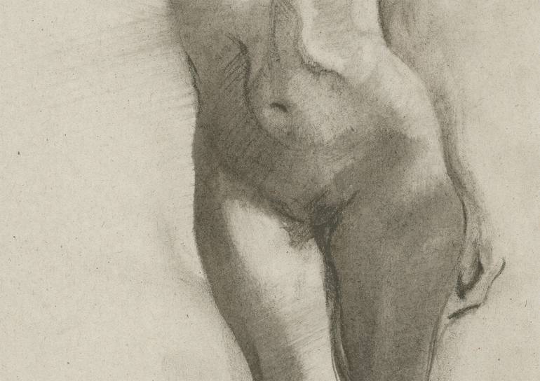 Original Expressionism Nude Drawing by Jacqueline Gomez