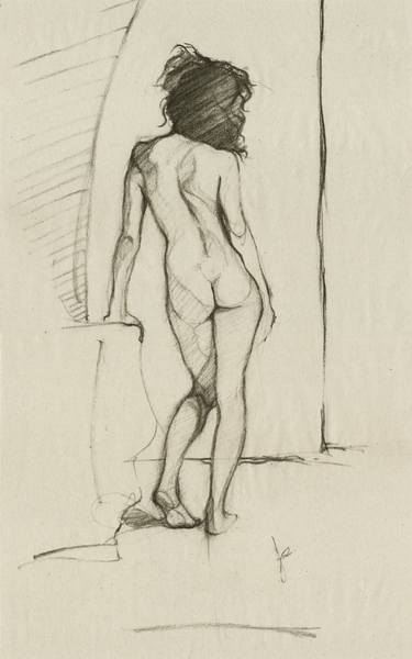 Print of Figurative Nude Drawings by Jacqueline Gomez
