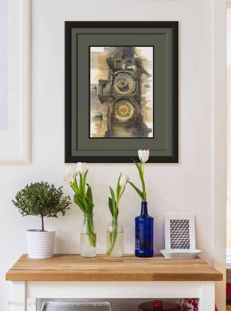 Original Illustration Architecture Painting by Jacqueline Gomez