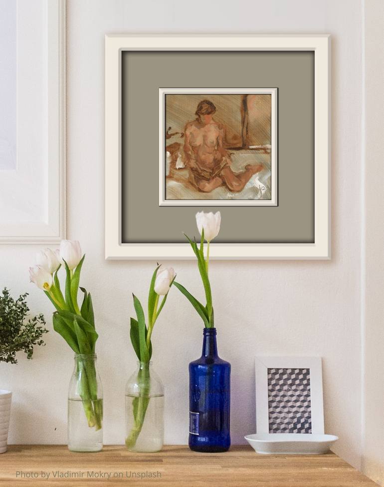 Original Expressionism Nude Painting by Jacqueline Gomez