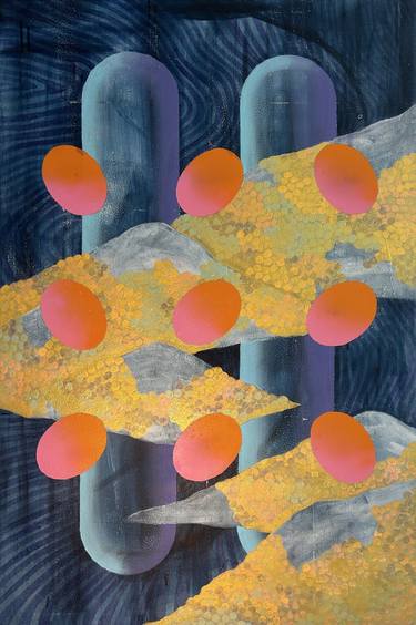 Original Conceptual Abstract Painting by Joe Cummins