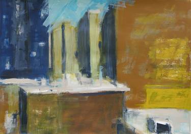 Original Abstract Architecture Paintings by Mike Duckering