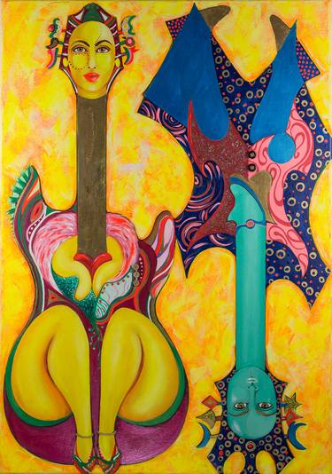 Print of Surrealism Music Paintings by Cristina Contini