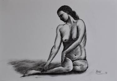 Print of Nude Drawings by Saurabh Jathar