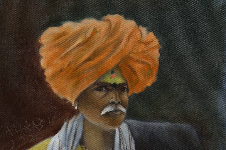 Original Portraiture People Painting by Saurabh Jathar