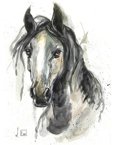 Original Horse Paintings by Lawn Walker