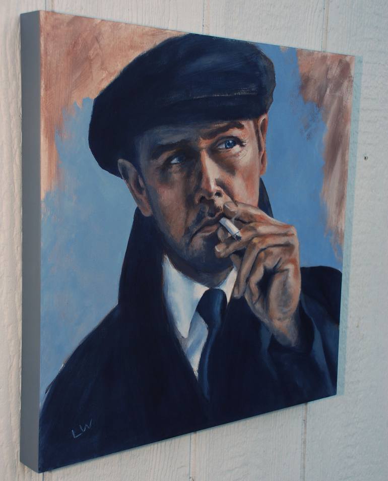 Original Impressionism People Painting by Lawn Walker