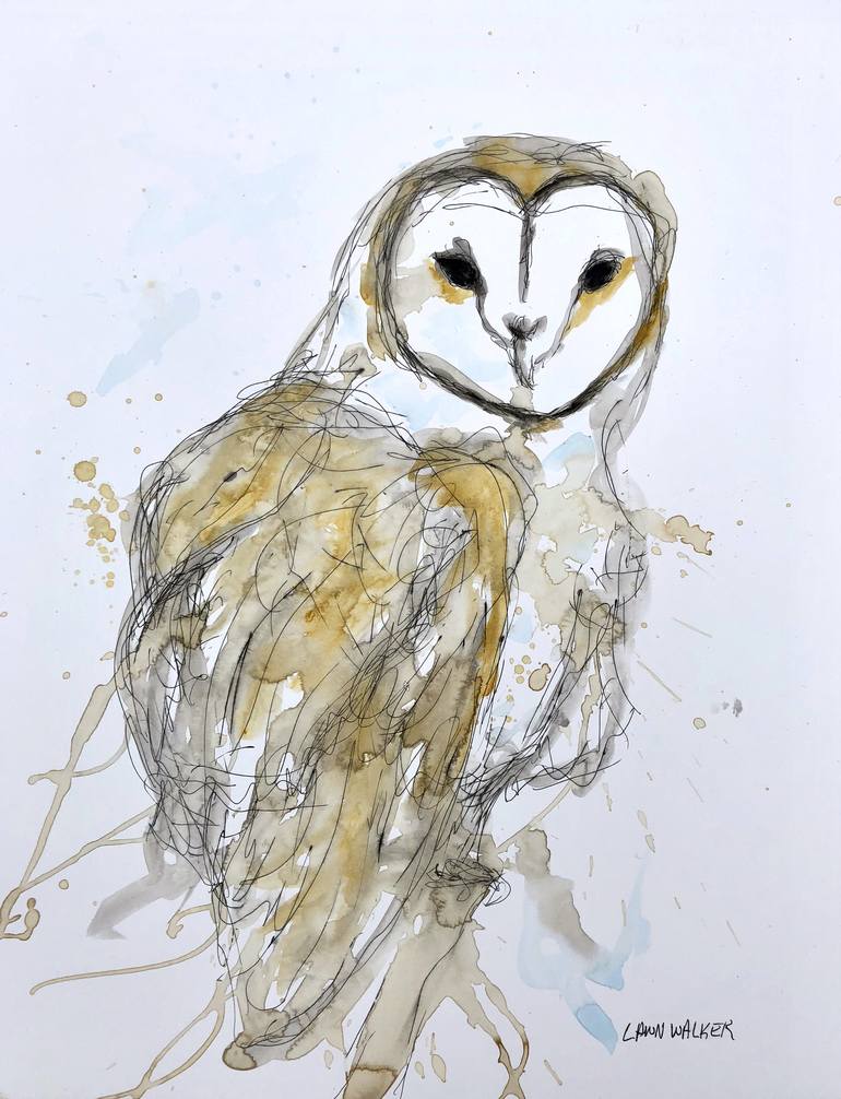 Barn Owl Drawing By Lawn Walker Saatchi Art