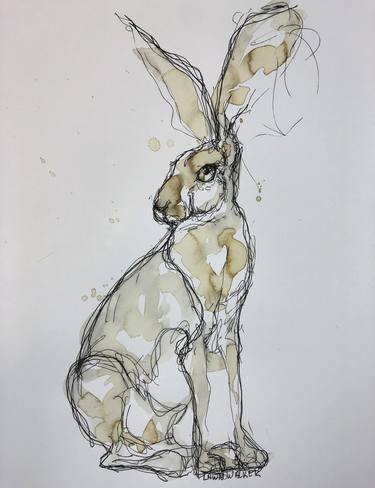 Rabbit in Ink and Coffee thumb
