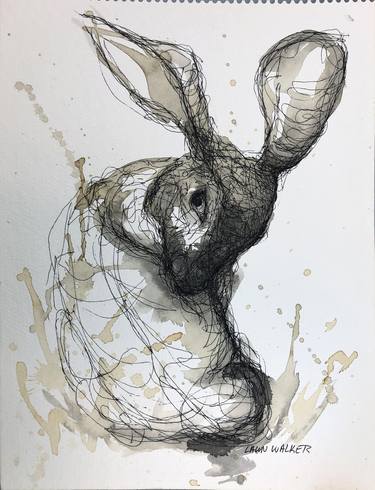 Bunny in Ink and Coffee thumb