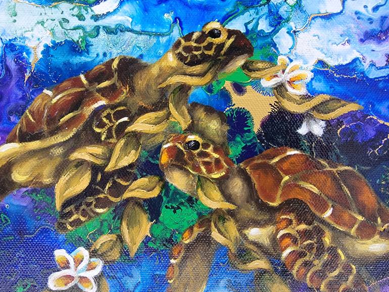 Original Abstract Expressionism Animal Painting by Jill Crowley