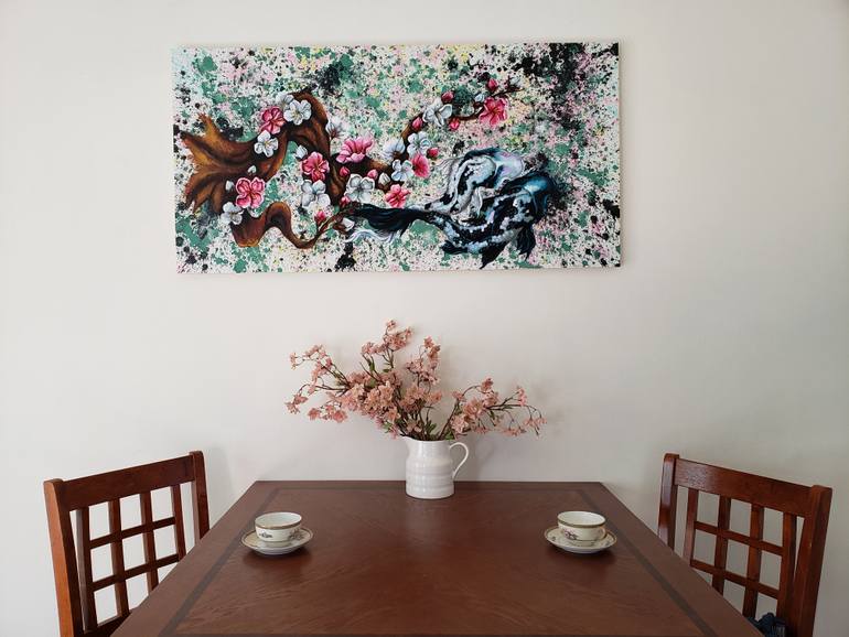 Original Abstract Animal Painting by Jill Crowley