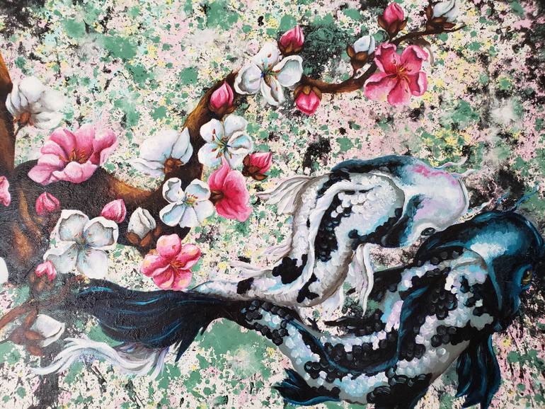 Original Abstract Animal Painting by Jill Crowley