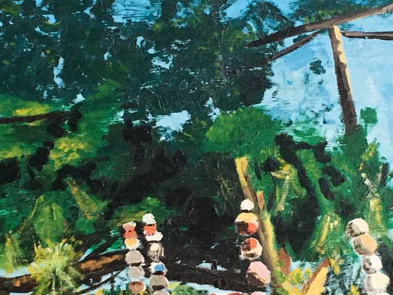 Original Expressionism Nature Painting by Francoise Watin