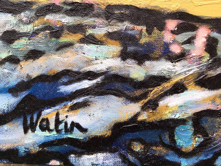 Original Expressionism Nature Painting by Francoise Watin