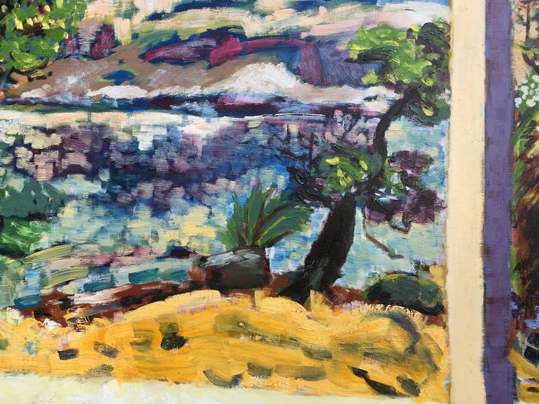 Original Expressionism Landscape Painting by Francoise Watin