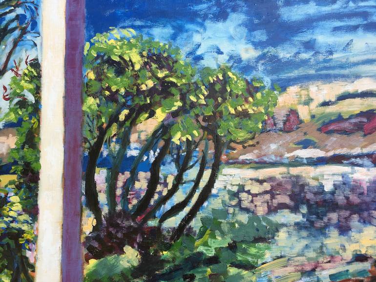 Original Expressionism Landscape Painting by Francoise Watin