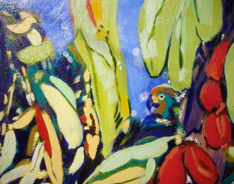 Original Figurative Garden Painting by Francoise Watin
