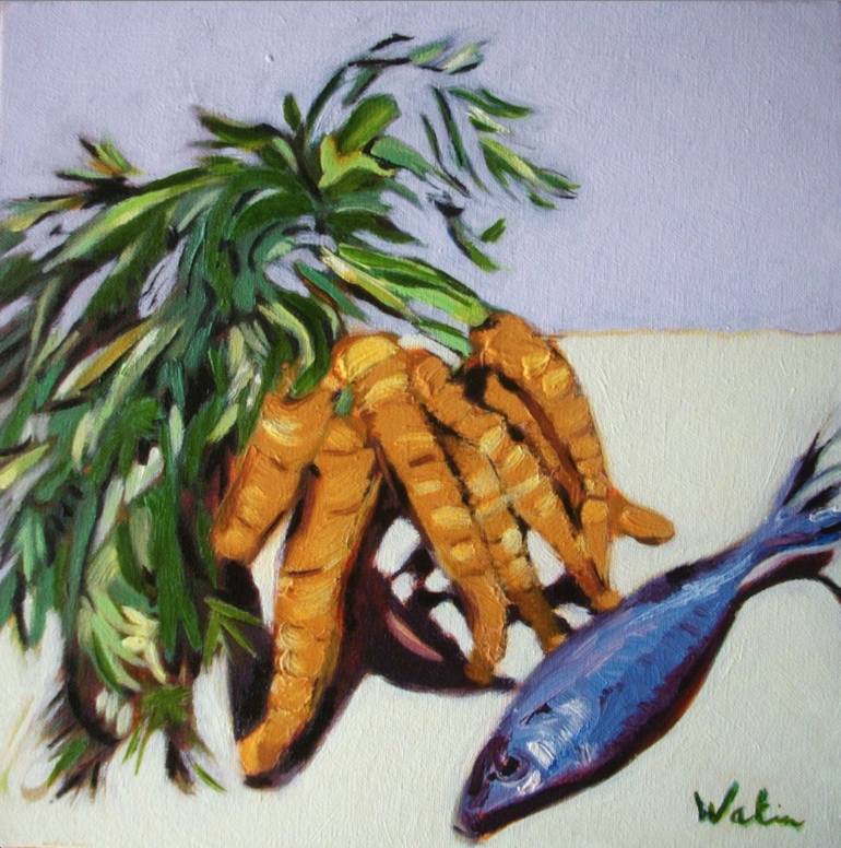 Original Figurative Still Life Paintings by Francoise Watin