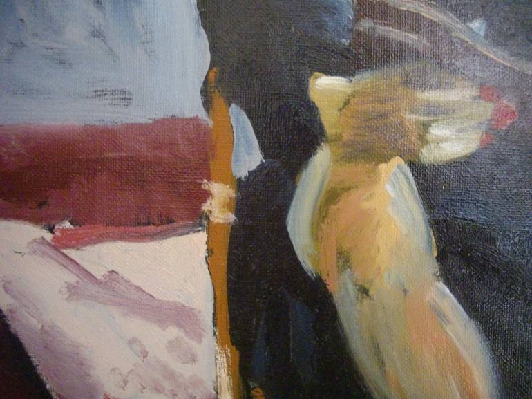 Original Expressionism People Painting by Francoise Watin