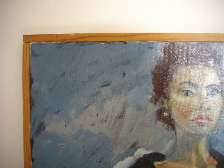 Original Expressionism People Painting by Francoise Watin