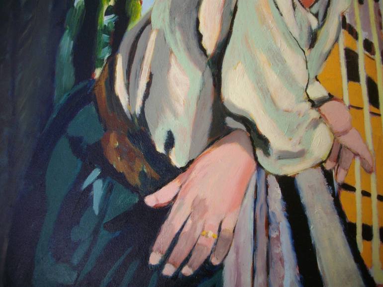 Original Figurative People Painting by Francoise Watin