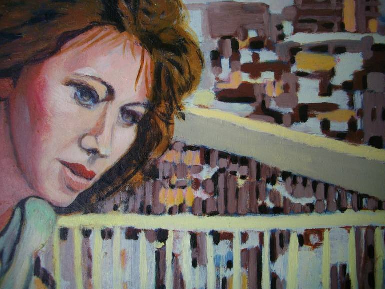 Original Figurative People Painting by Francoise Watin