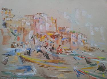 Original Impressionism Places Drawings by Nick Hoar