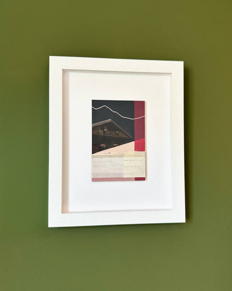Original Geometric Landscape Mixed Media by Mairi Timoney