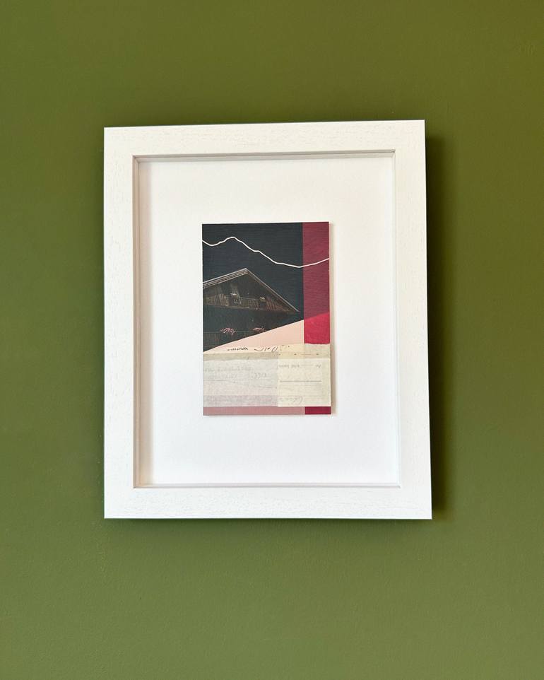 Original Geometric Landscape Mixed Media by Mairi Timoney