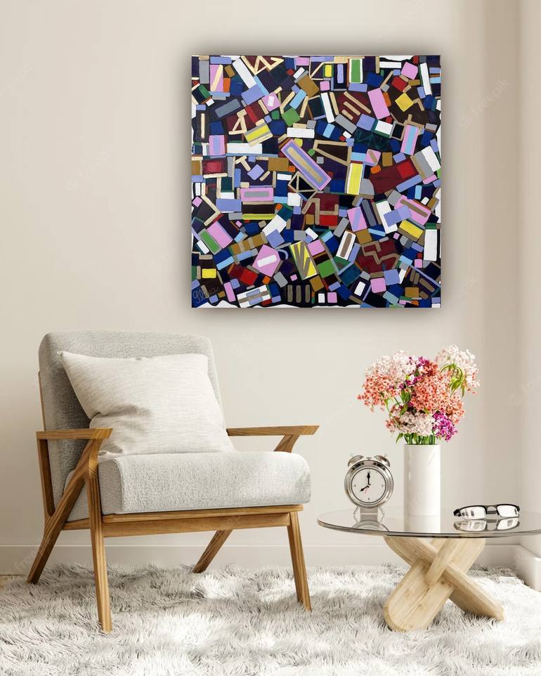 Original Abstract Painting by Esther  Glina Montagner