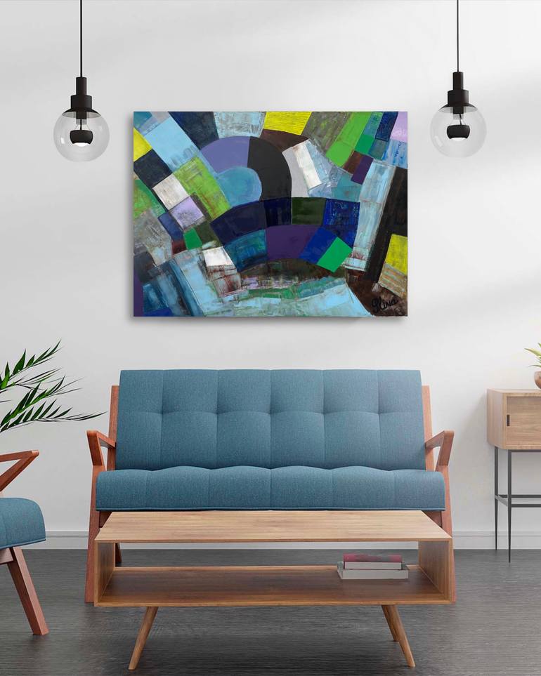 Original Abstract Painting by Esther  Glina Montagner