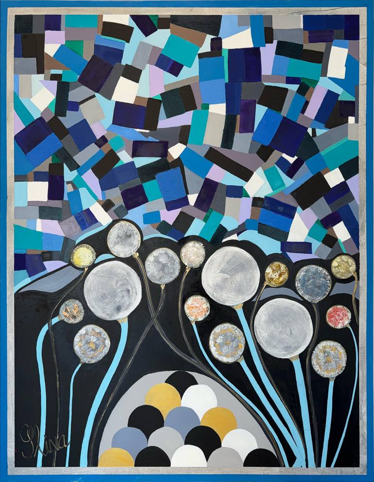 Original Abstract Painting by Esther  Glina Montagner