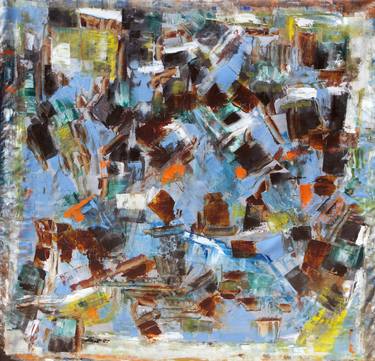 Original Abstract Expressionism Abstract Paintings by Esther  Glina Montagner