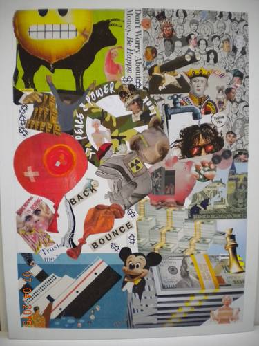 Original Pop Culture/Celebrity Collage by Esther  Glina Montagner