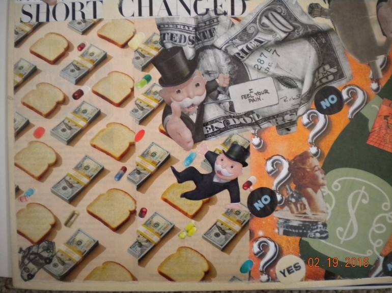 Original Conceptual Popular culture Collage by Esther  Glina Montagner