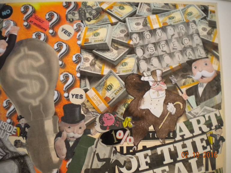 Original Conceptual Popular culture Collage by Esther  Glina Montagner