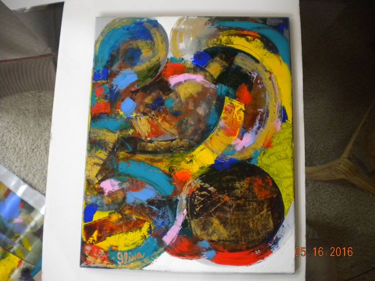 Original Abstract Painting by Esther  Glina Montagner