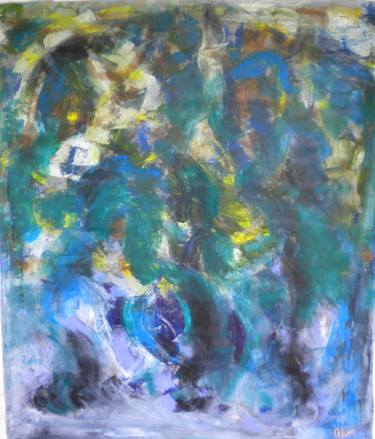 Original Abstract Expressionism Abstract Paintings by Esther  Glina Montagner