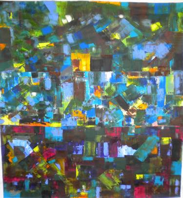 Original Abstract Expressionism Abstract Paintings by Esther  Glina Montagner