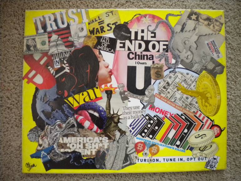 Original Popular culture Collage by Esther  Glina Montagner