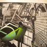 New York with all it's fire escapes looks like an iron jungle or fresh air cage. I use to sit on my fire escape with my dog and just watch the city alwaysin motion.