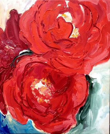 Original Expressionism Floral Paintings by José Szlam