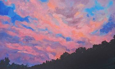 Original Impressionism Nature Painting by Hyewon Lee